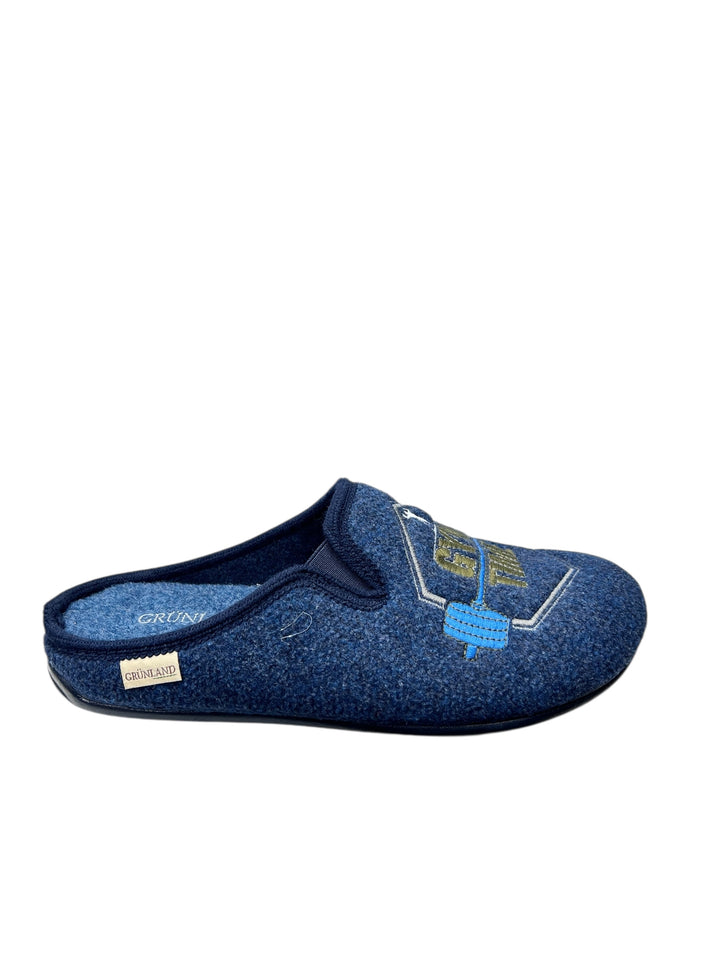 ciabatta uomo blu