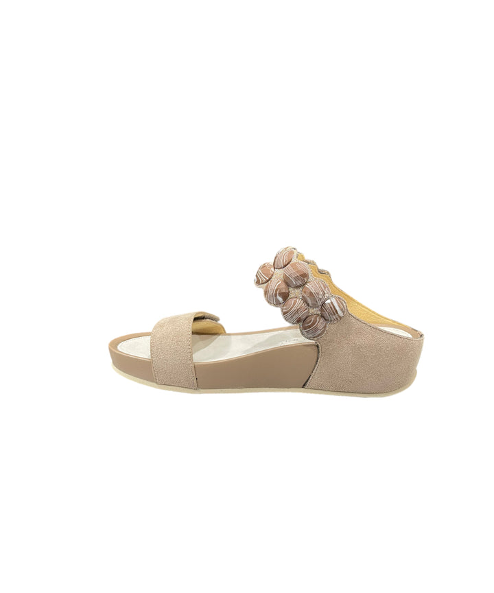 ciabatte a strappo donna nabuk grunland art. ci3161 taupe