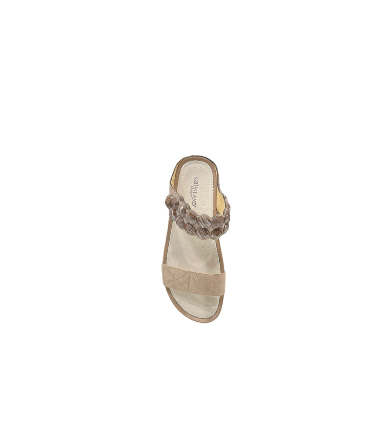 ciabatte a strappo donna nabuk grunland art. ci3161 taupe