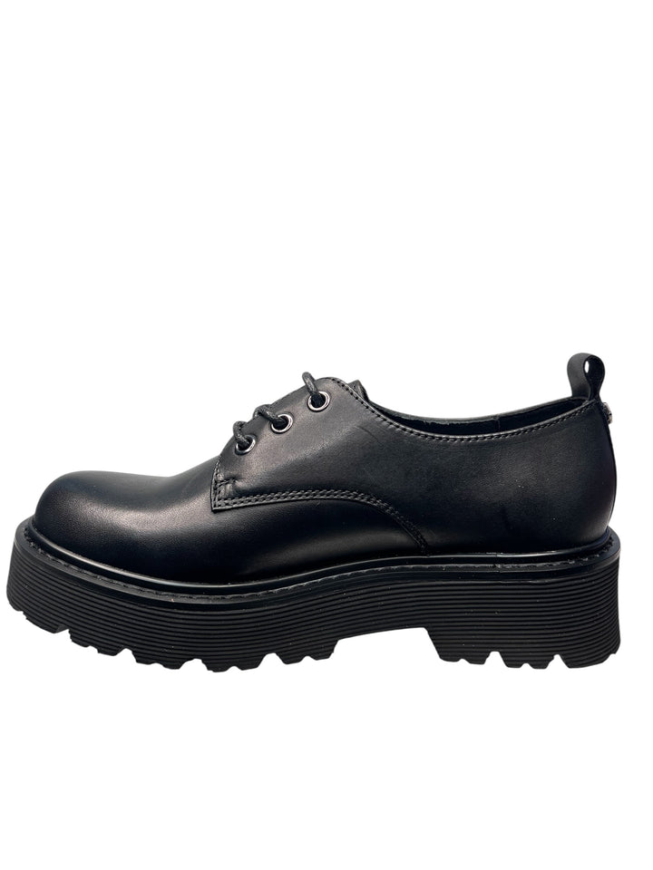 stringata donna pelle nero