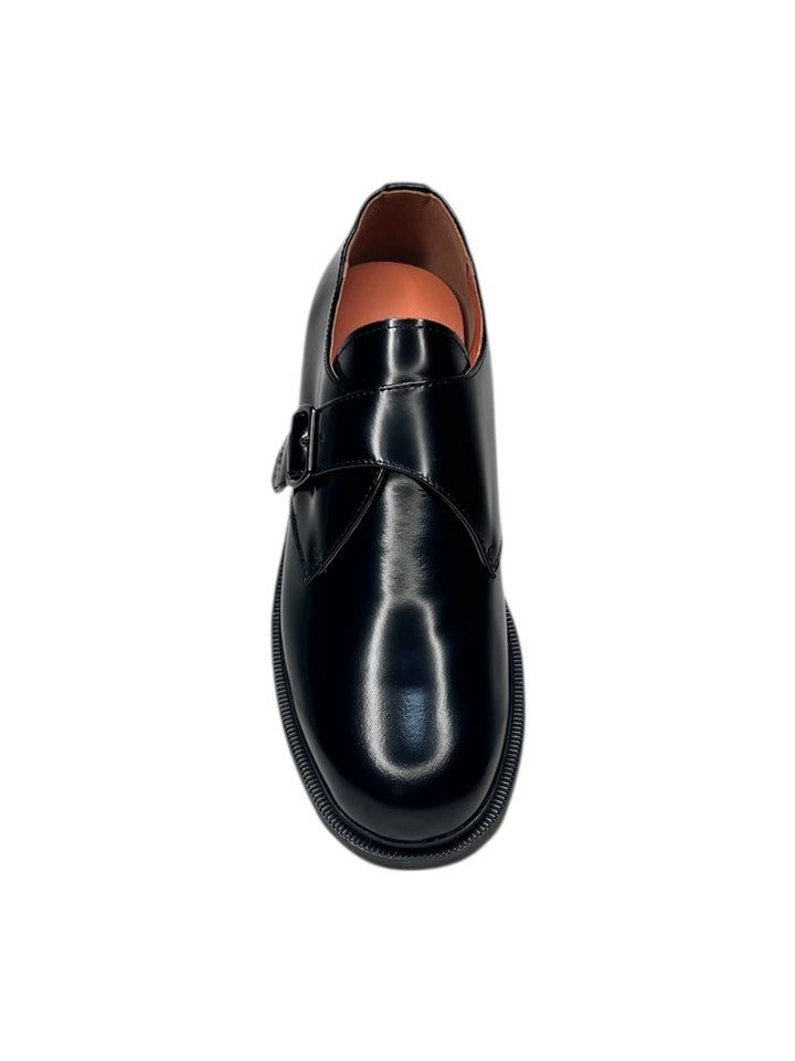 mocassini con fibbia uomo pelle black
