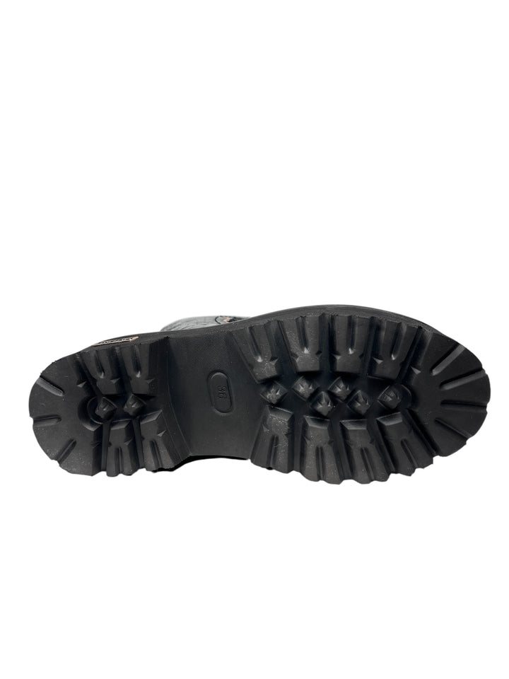 anfibio corto donna pelle nero