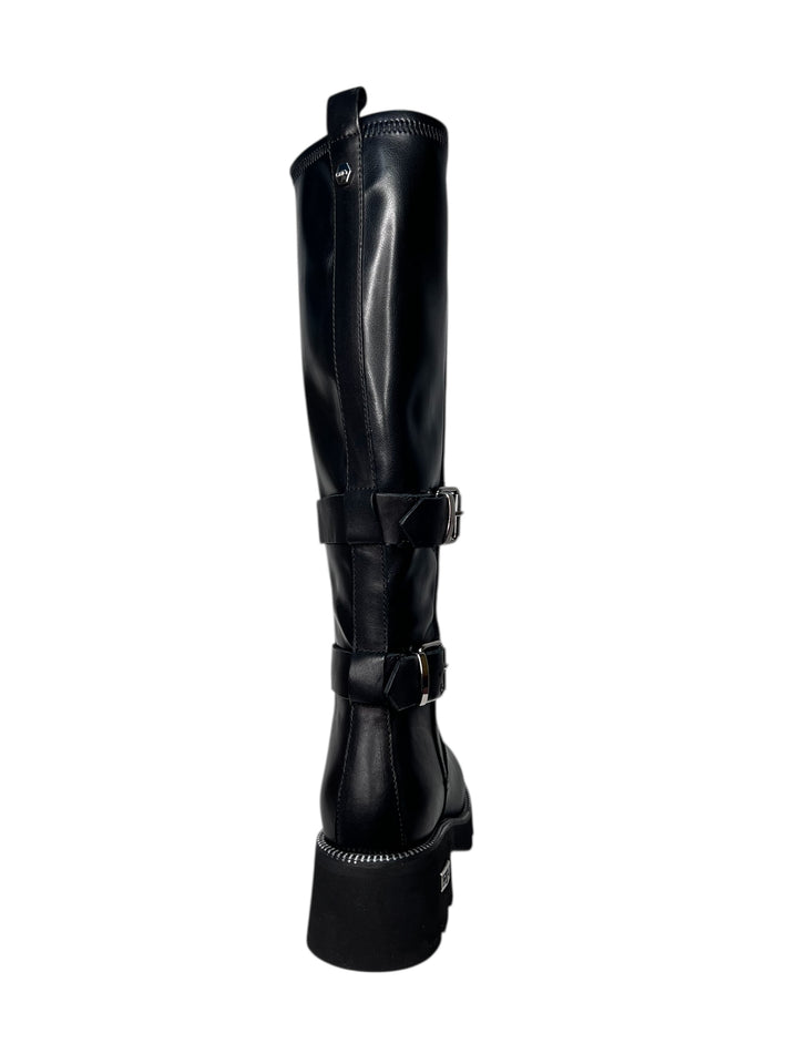 stivale donna pelle nero