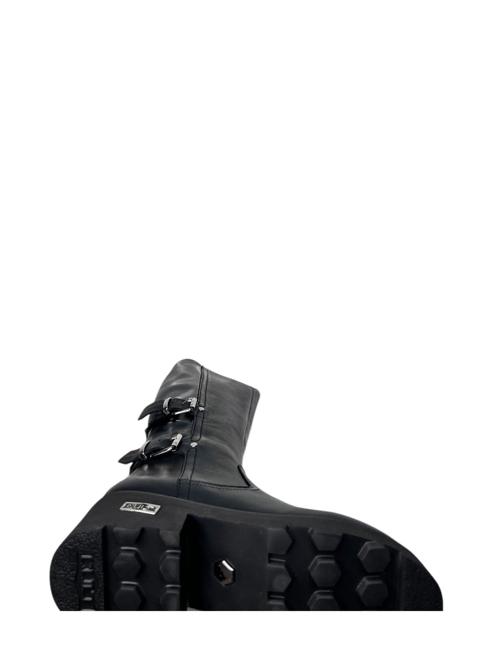 stivale donna pelle nero