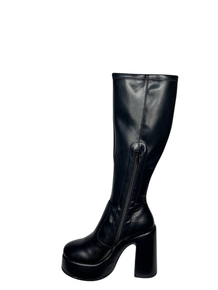 stivale donna elasticizzato black