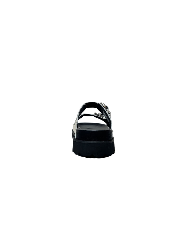 sandali ciabatte doppia fibbia cult donna pelle art.clw425101 white