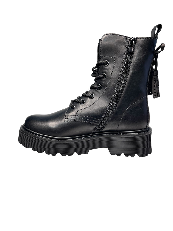 anfibio corto donna pelle nero