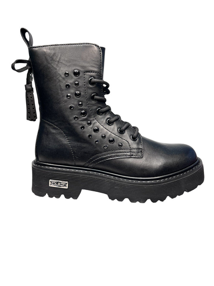 anfibio corto donna pelle nero