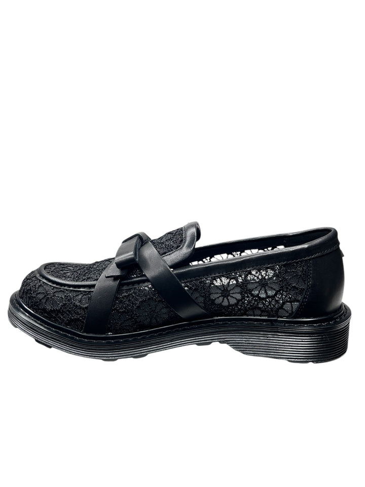 mocassini donna pelle-pizzo cult sabbath 4434 low art. clw443400 black