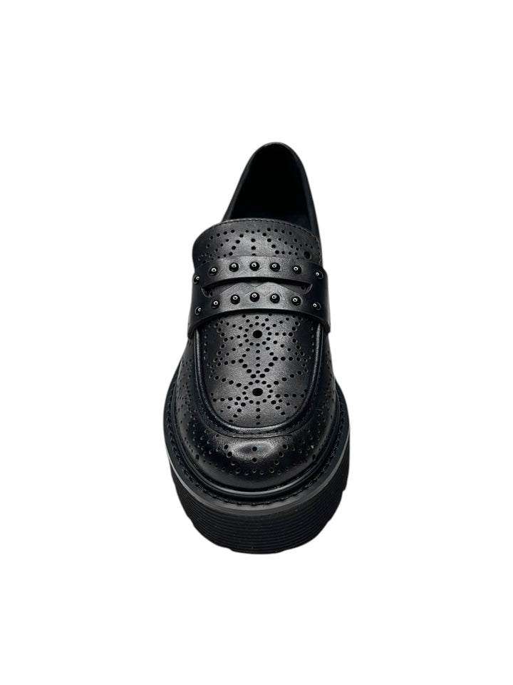 mocassini traforati donna pelle cult slash 4448 mid art. clw444000 black