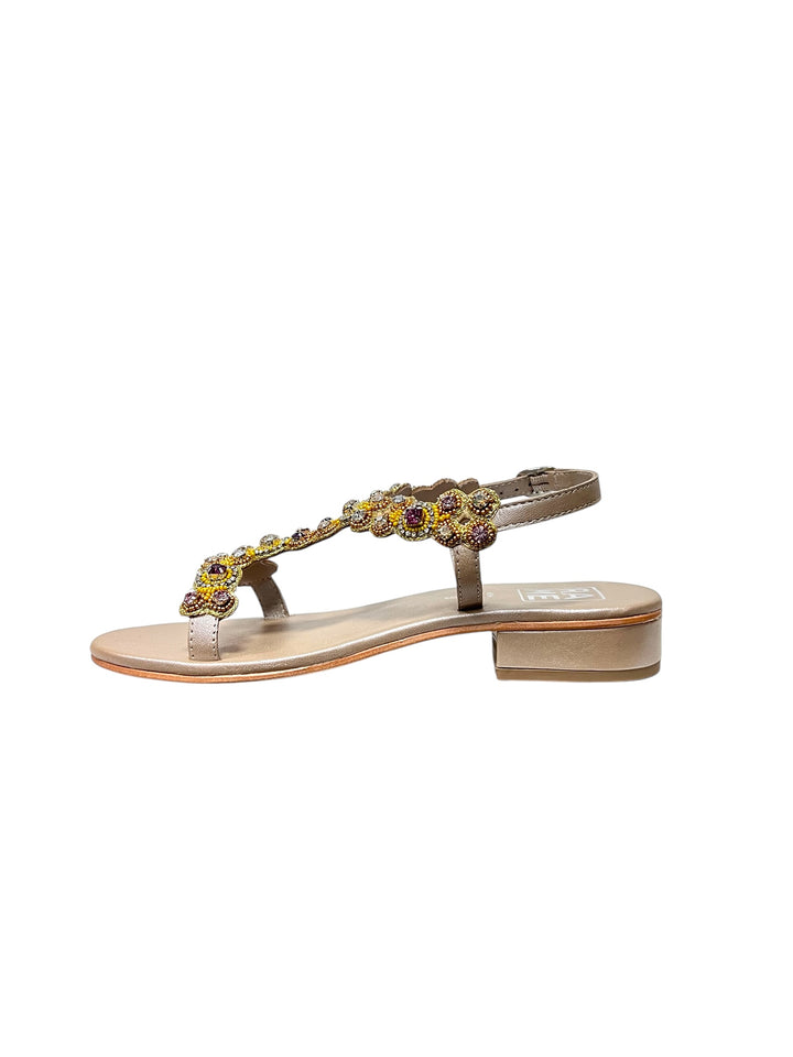 sandali gioiello pelle rame art.denver20 stone-beige