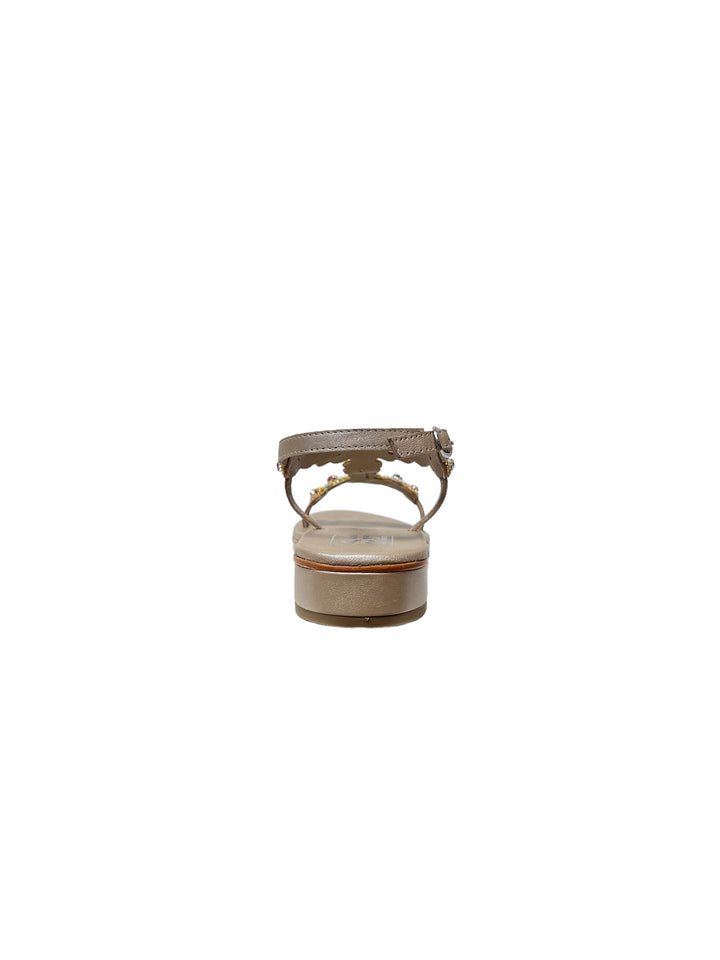 sandali gioiello pelle rame art.denver20 stone-beige