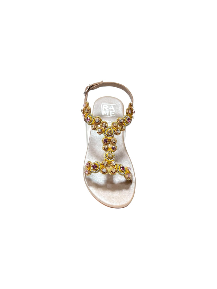 sandali gioiello pelle rame art.denver20 stone-beige