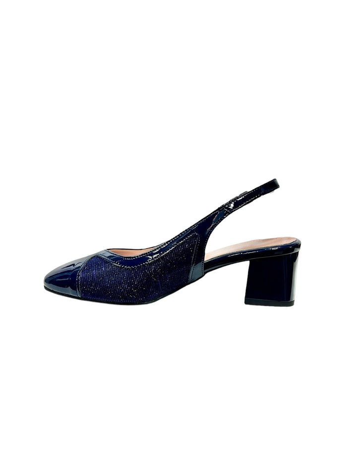 slingback donna pelle cinziasoft art.dm2402-001 blu