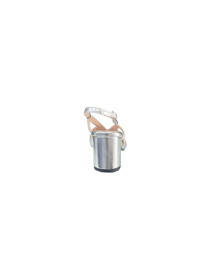 sandali donna pelle-raso cinziasoft art.dm32317-001 argento