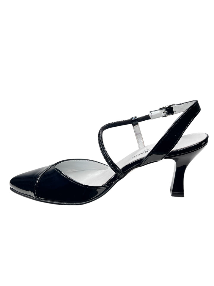 slingback pelle vernissage art. e5p61c5 nero