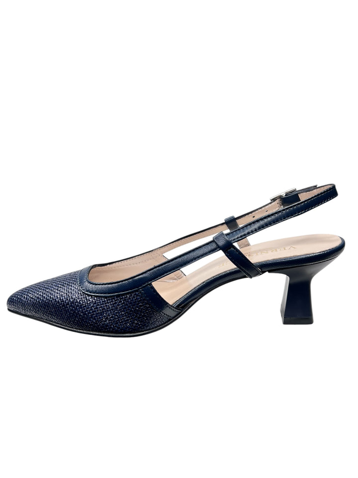 slingback pelle-rafia vernissage art. e5pq50c2 oceano