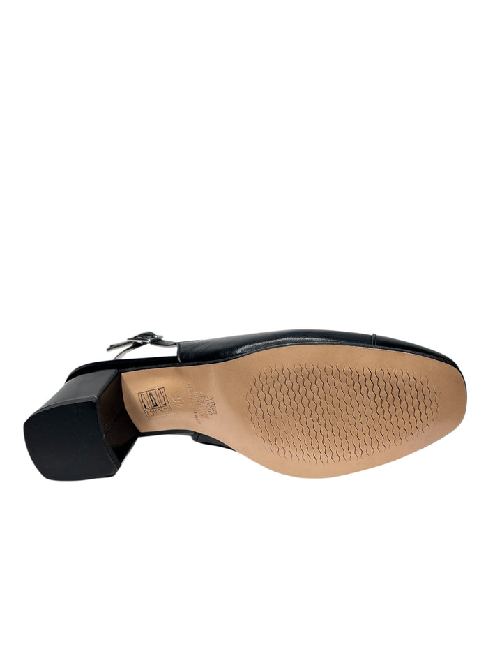 slingback donna pelle soffice sogno art. e5q41c1 nero