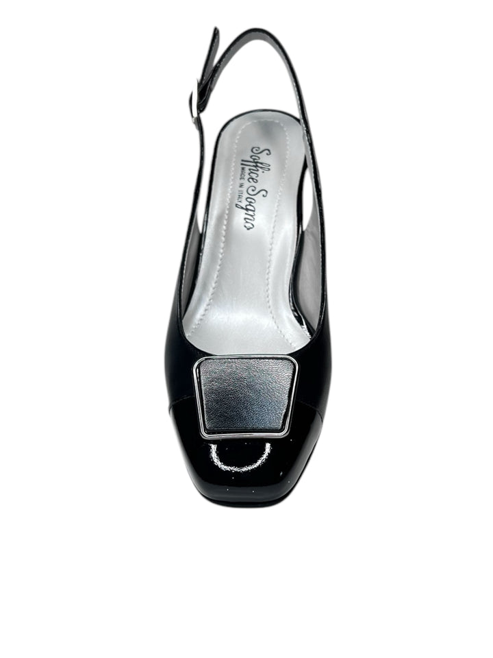 slingback donna pelle soffice sogno art. e5q41c1 nero