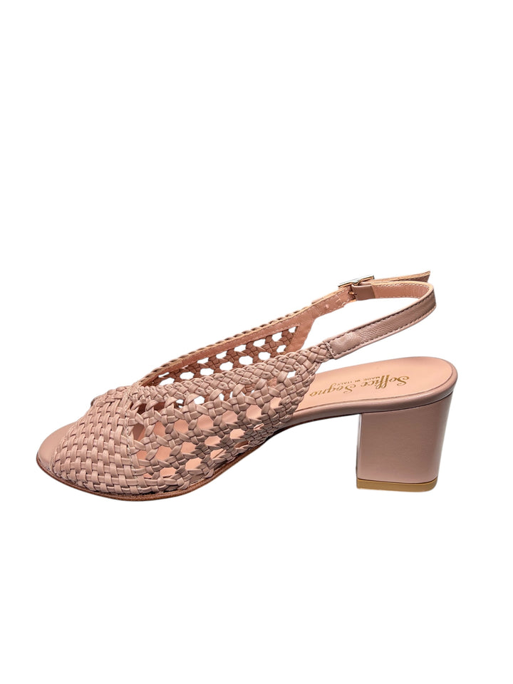 sandalo comfort donna pelle nude