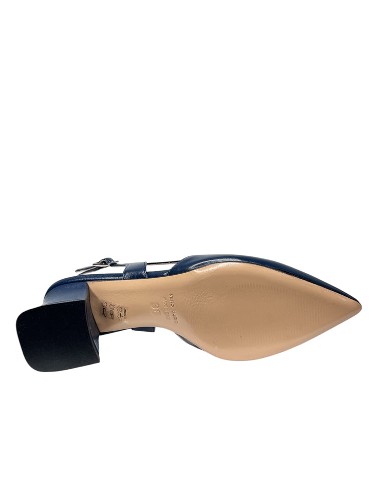 slingback donna pelle vernissage art. e5tz51c4 blu