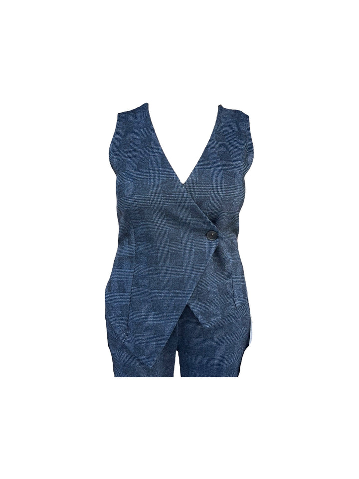 gilet donna blu