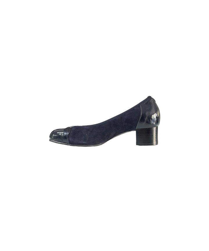 décolleté donna pelle art.i22507 blu