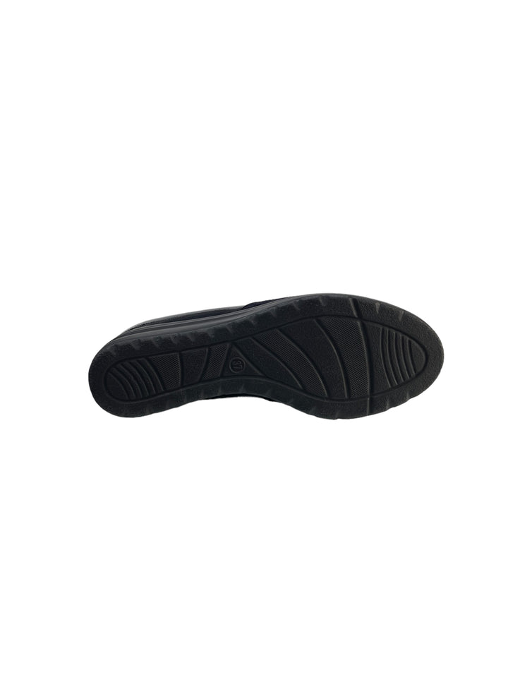scarpe accollate donna pelle soffice sogno art. i23135 blu notte
