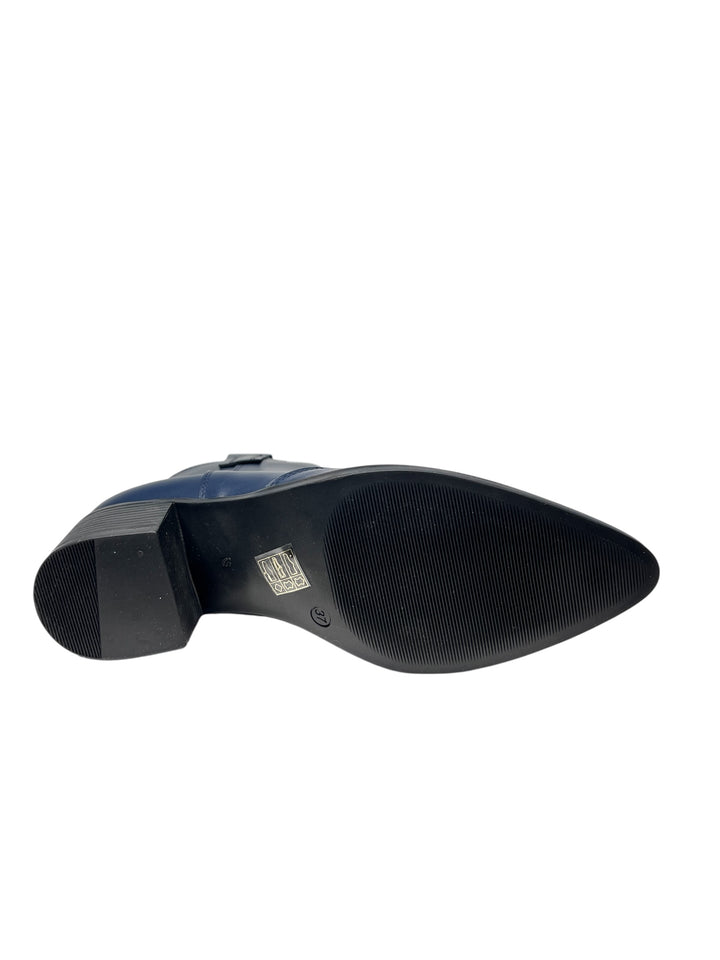 tronchetto donna pelle blu