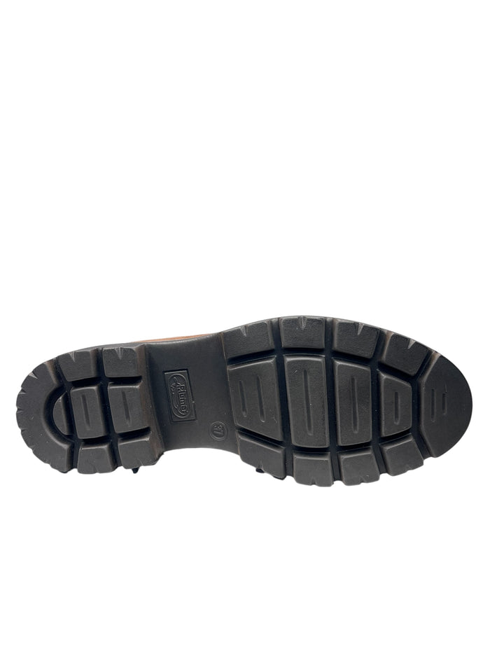 mocassino donna pelle legno