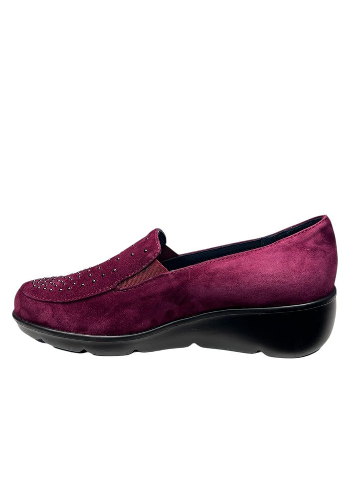 scarpa donna pelle vino