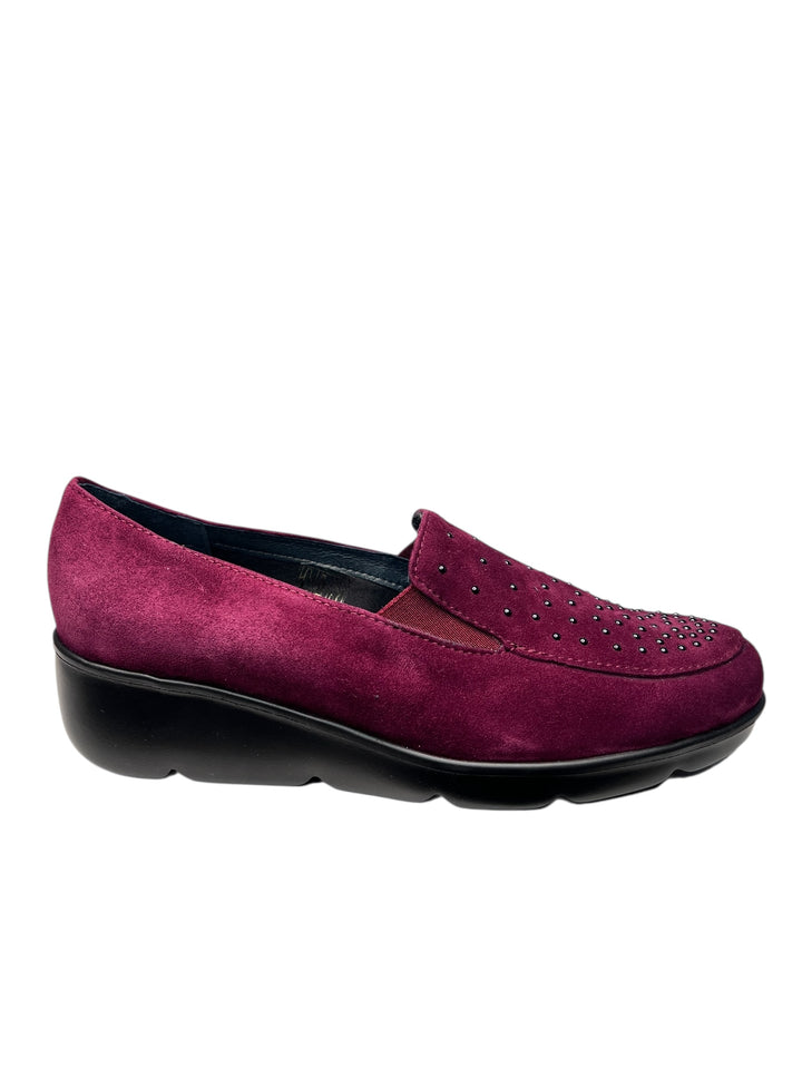 scarpa donna pelle vino