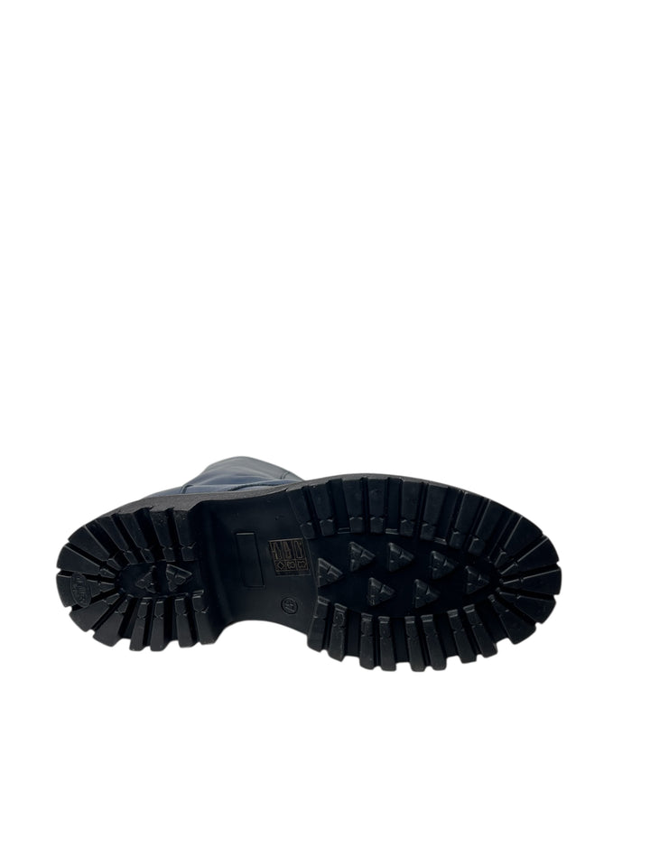 anfibio corto donna pelle blu