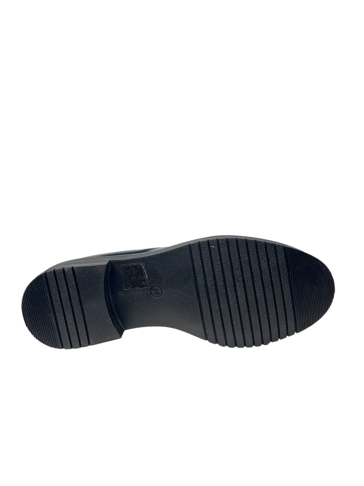 mocassino donna pelle nero