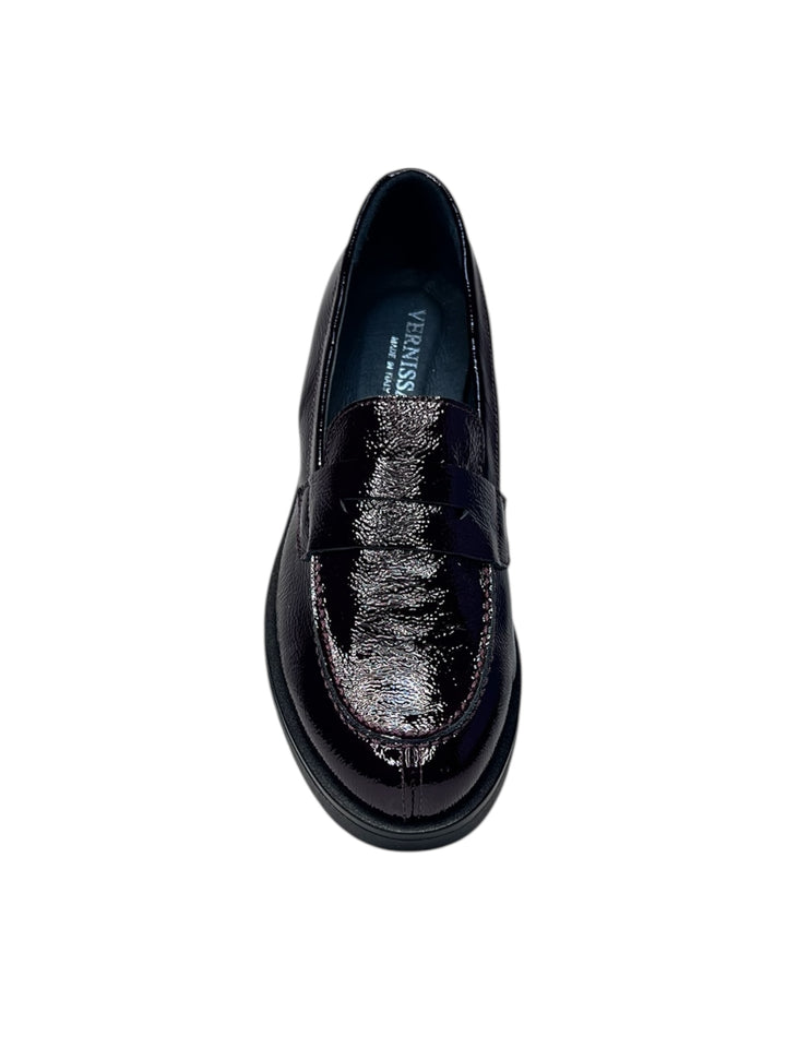 mocassino donna pelle vino