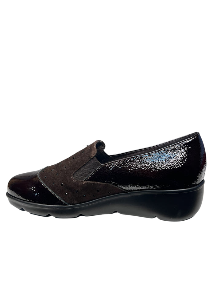 scarpa donna pelle testa di moro