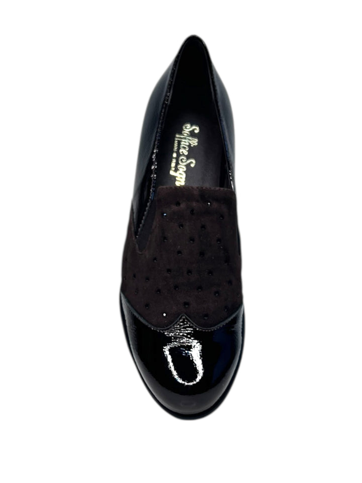 scarpa donna pelle testa di moro