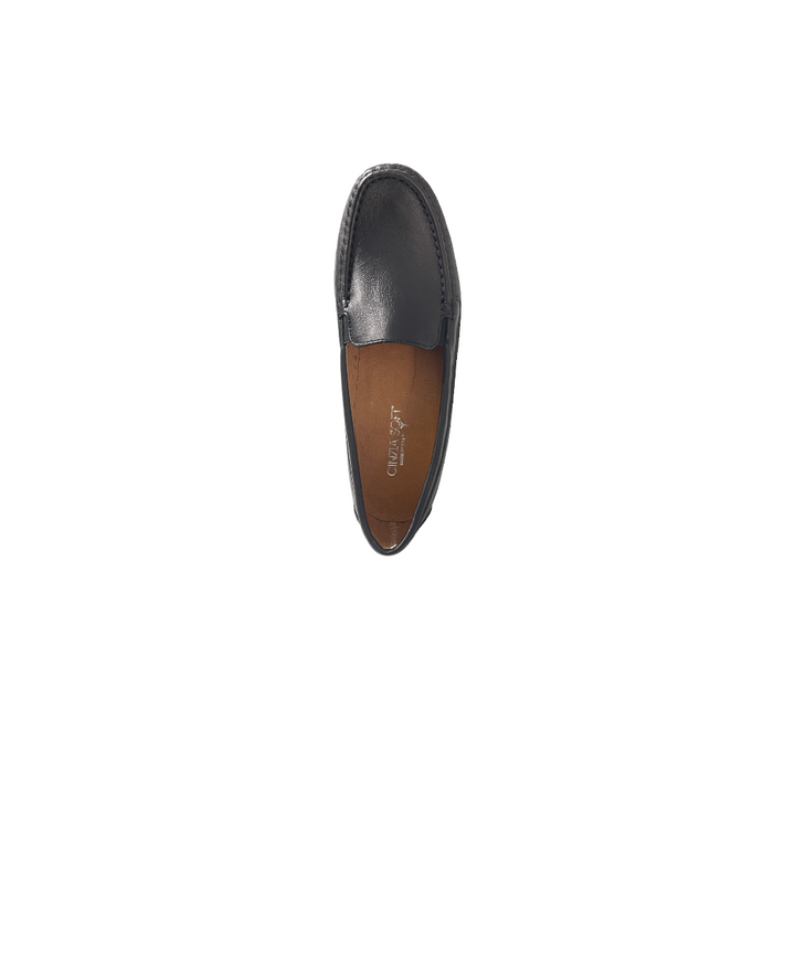mocassino donna pelle cinziasoft art.ia31800n-003 nero