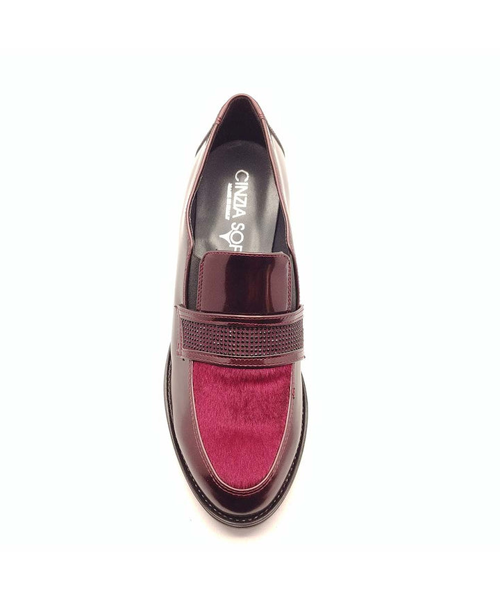 mocassino cinziasoft iab973713 bordò