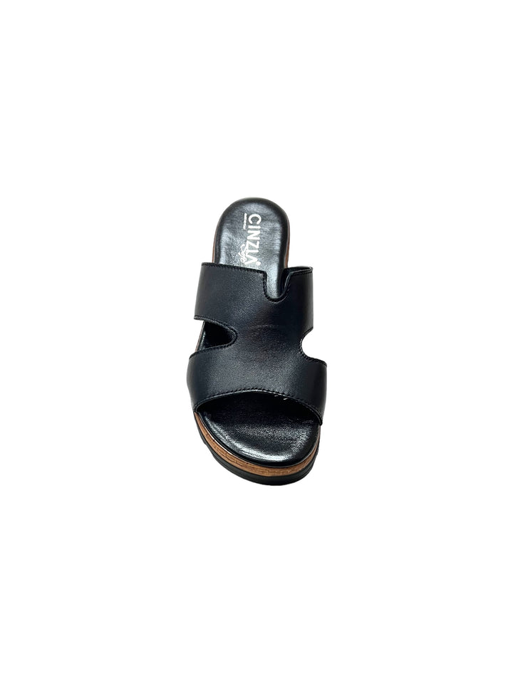 ciabatte donna pelle cinziasoft art.iaf23226 004 nero