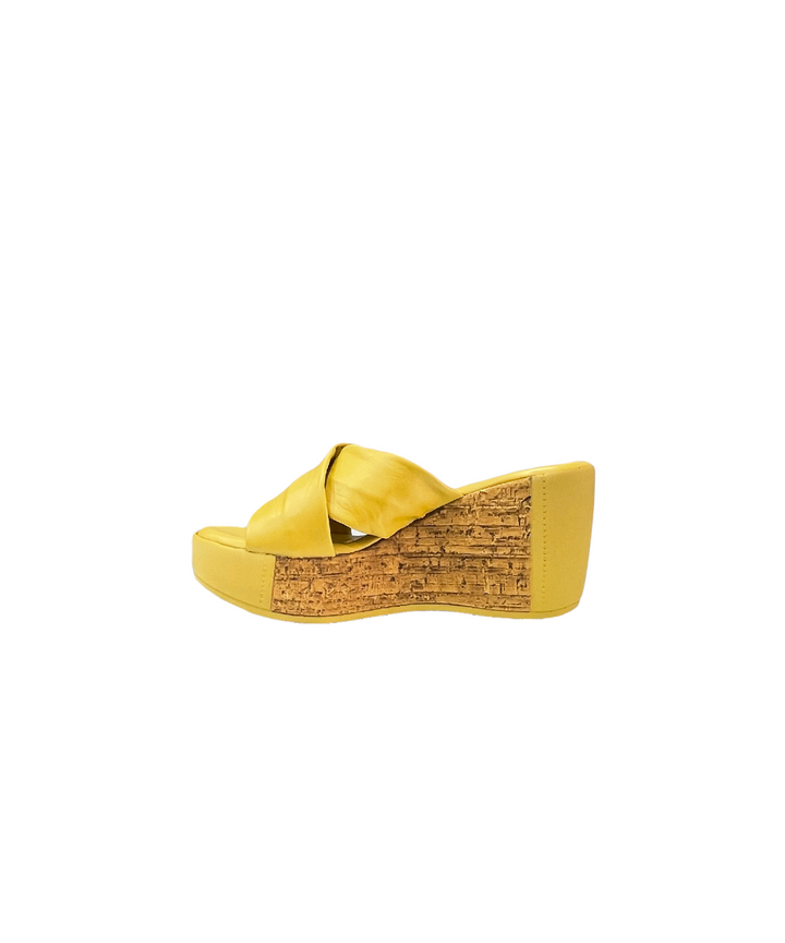 ciabatte donna pelle cinziasoft art.iaf263307-003 GIALLO