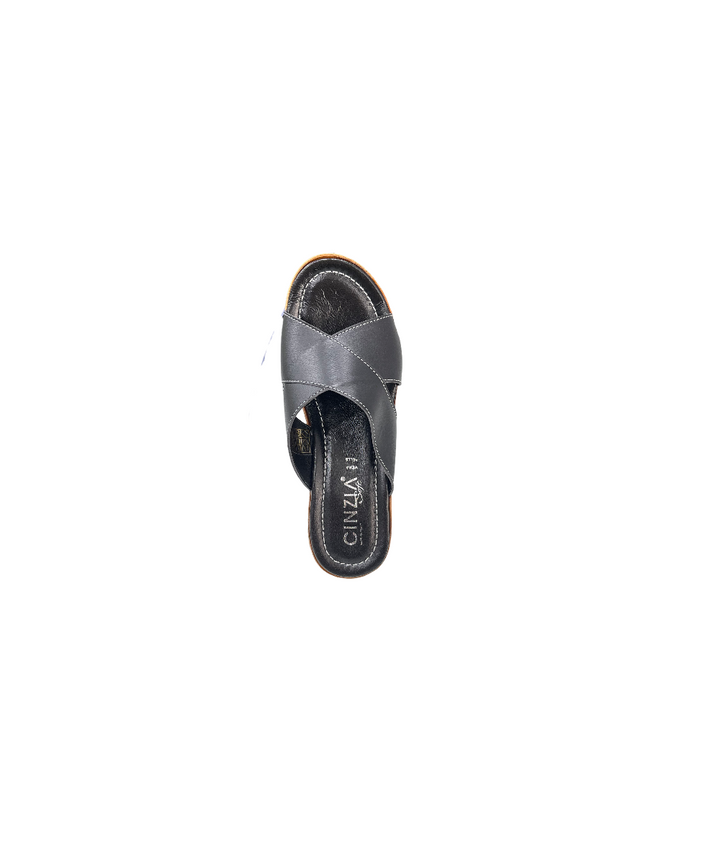 ciabatta donna pelle cinziasoft art.iaf53290-005 NERO