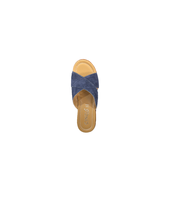 ciabatta donna pelle cinziasoft art.iaf53290c001 BLU