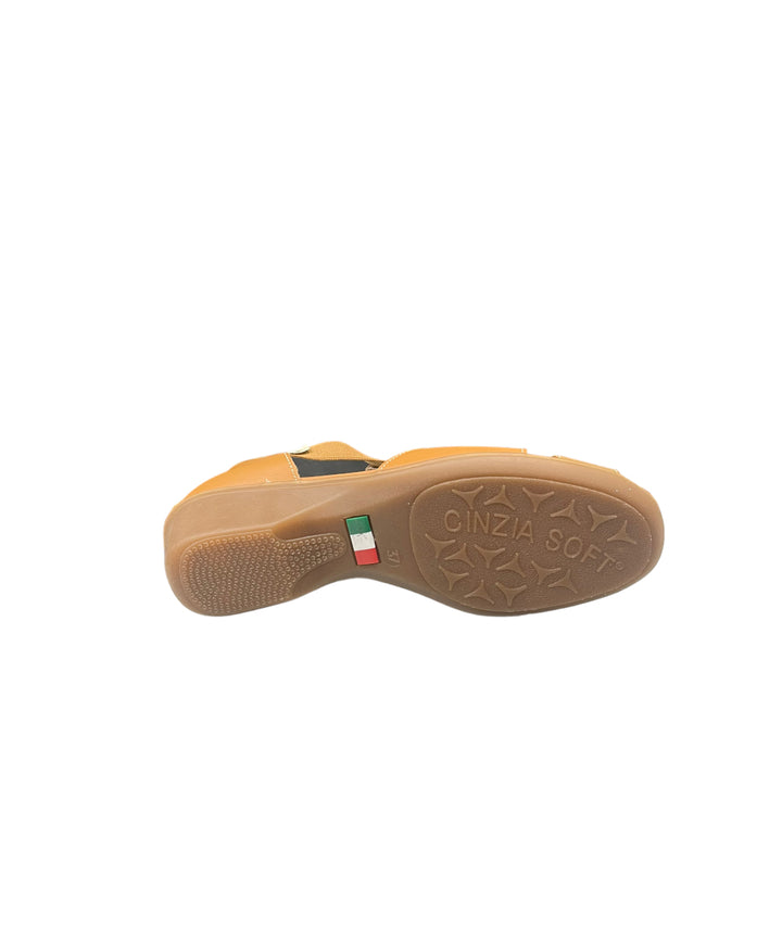 scarpe semiaperte donna pelle cinziasoft art.ie8050-004 cuoio