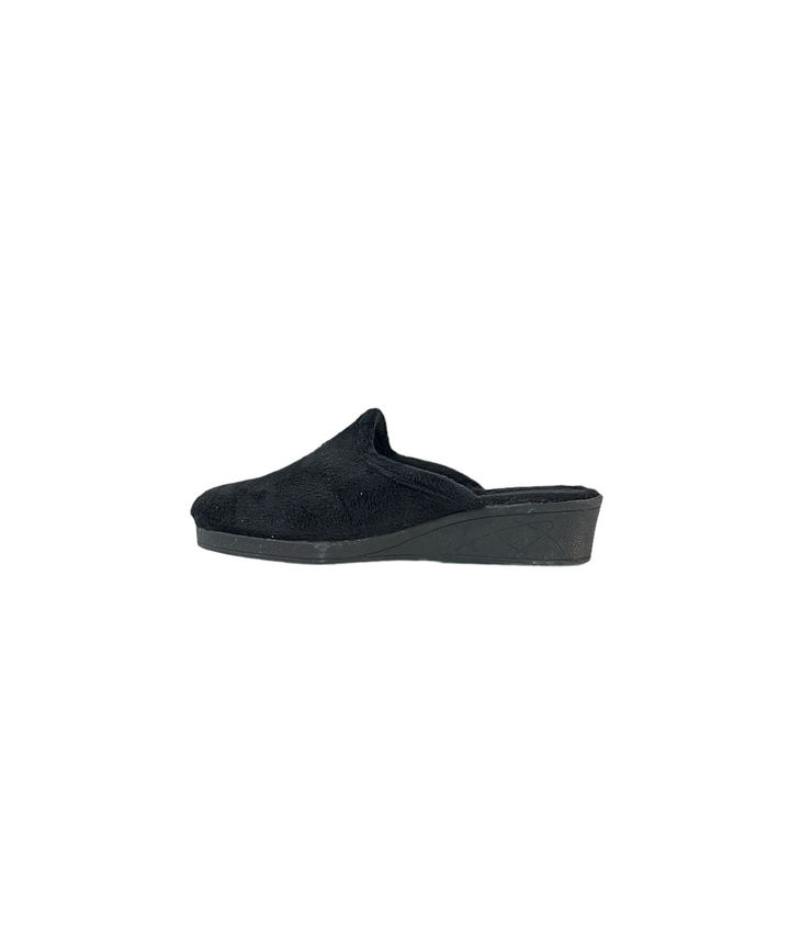 pantofola donna pelle cinziasoft art.iea3055-003 NERO