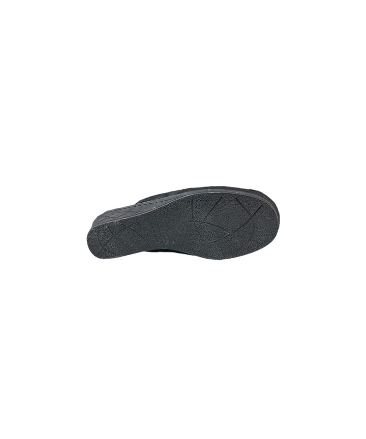 pantofola donna pelle cinziasoft art.iea3055-003 NERO