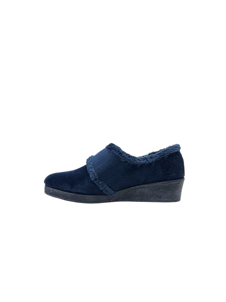 pantofole donna strappo tessuto cinziasoft art.iea3801 002 blu marino