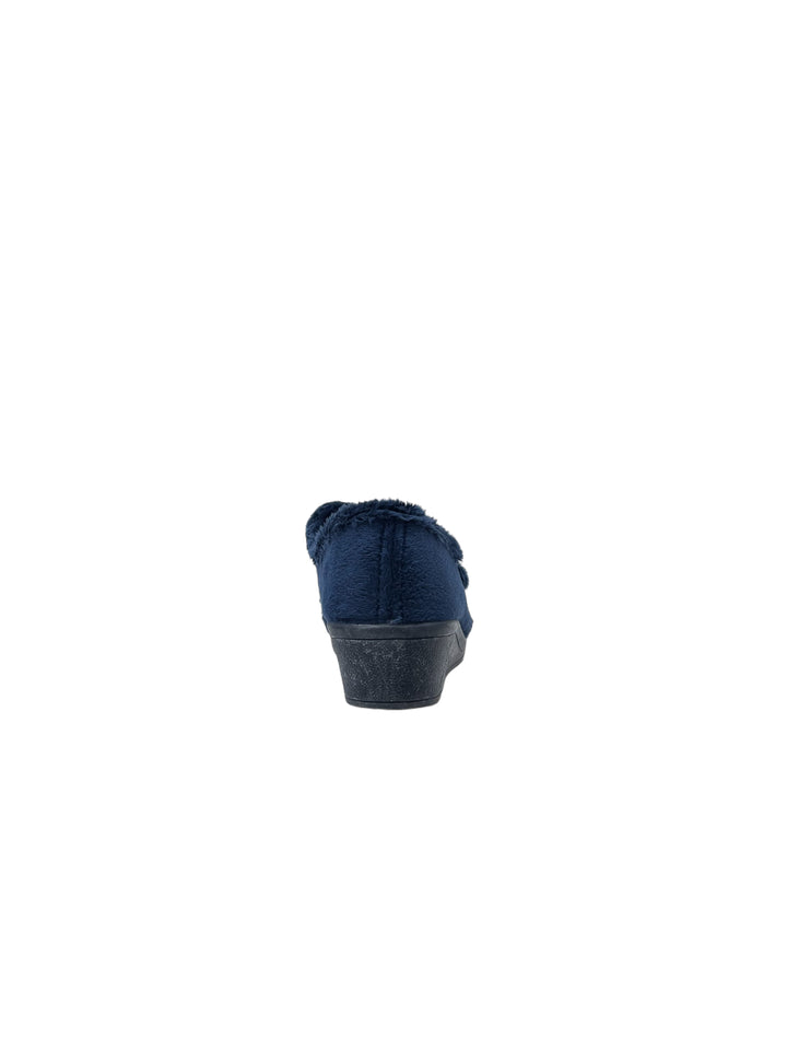 pantofole donna strappo tessuto cinziasoft art.iea3801 002 blu marino
