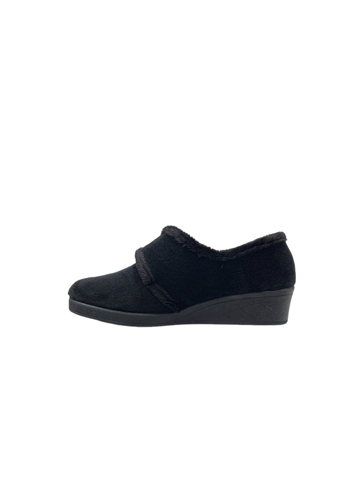 pantofole donna strappo tessuto cinziasoft art.iea3801 003 nero
