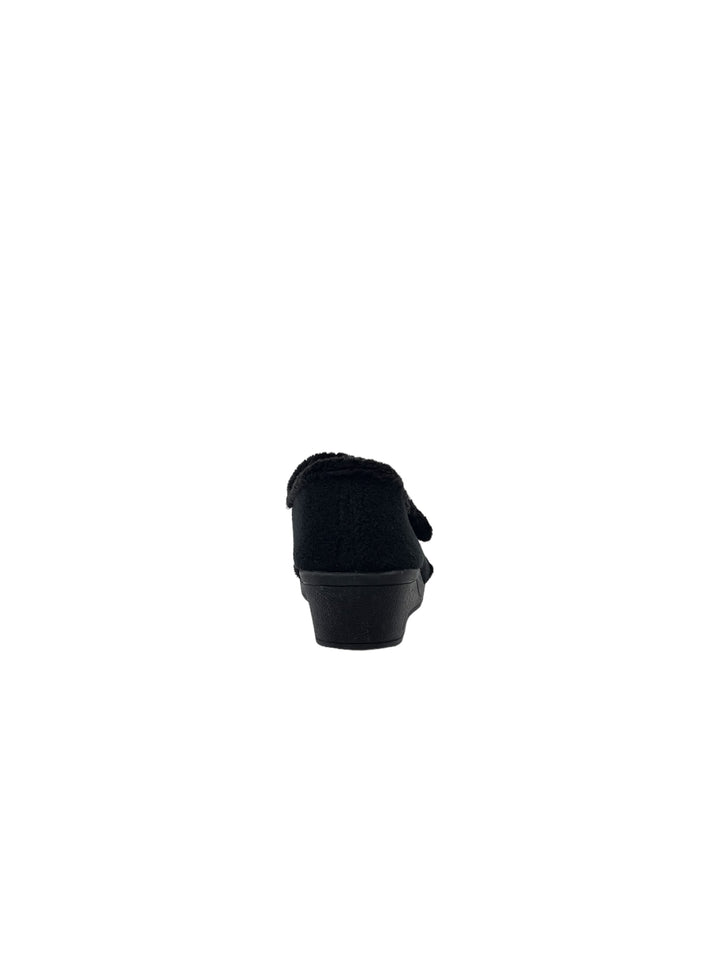 pantofole donna strappo tessuto cinziasoft art.iea3801 003 nero
